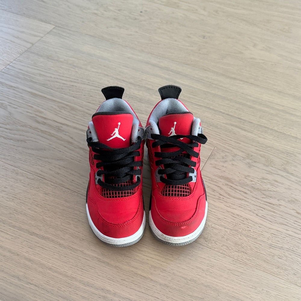 Jordan Kids Red and Black Sneakers